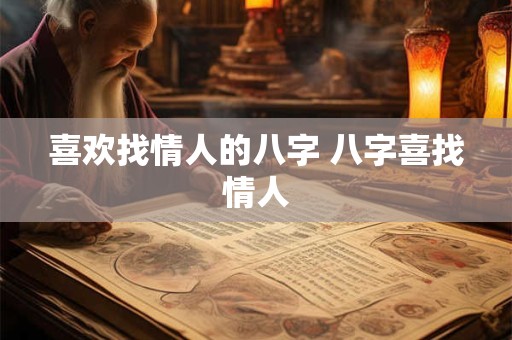 喜欢找情人的八字 八字喜找情人