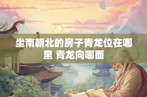 坐南朝北的房子青龙位在哪里 青龙向哪面