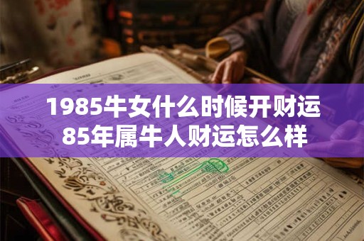 1985牛女什么时候开财运 85年属牛人财运怎么样