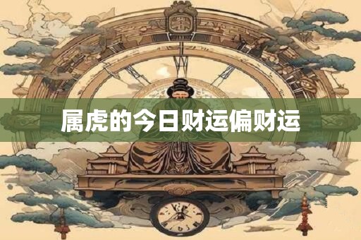 属虎的今日财运偏财运