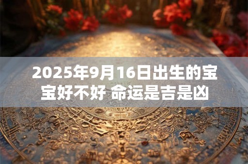 2025年9月16日出生的宝宝好不好 命运是吉是凶