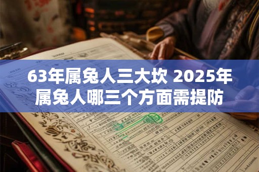 63年属兔人三大坎 2025年属兔人哪三个方面需提防
