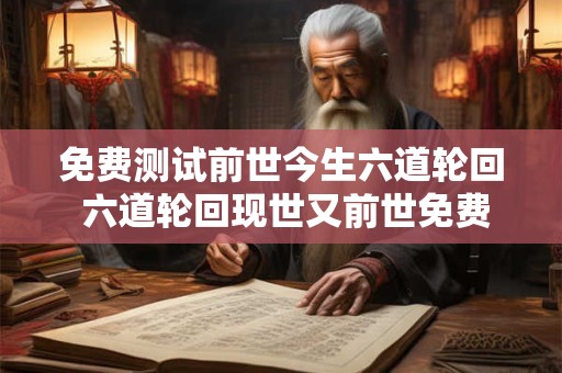 免费测试前世今生六道轮回 六道轮回现世又前世免费测试可否带走
