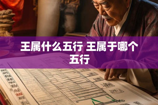 王属什么五行 王属于哪个五行