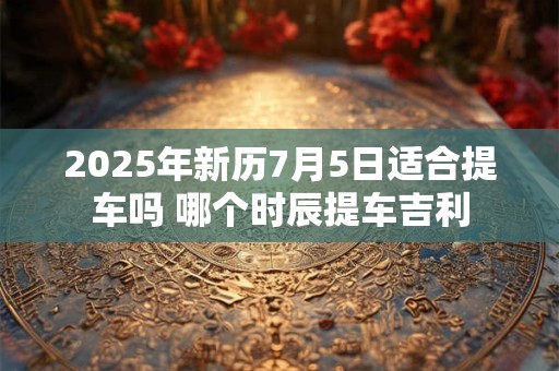 2025年新历7月5日适合提车吗 哪个时辰提车吉利