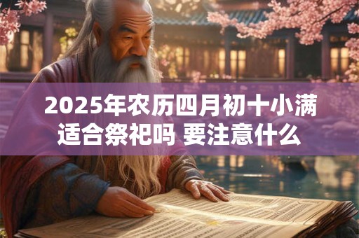 2025年农历四月初十小满适合祭祀吗 要注意什么