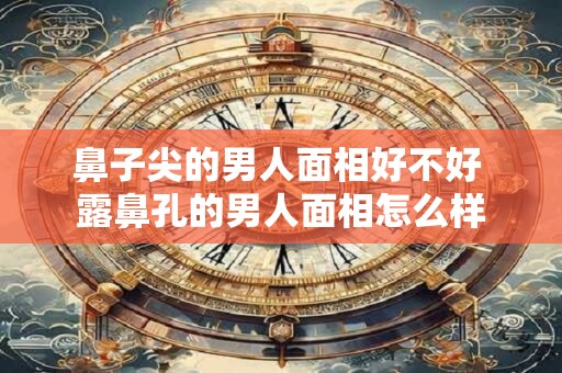 鼻子尖的男人面相好不好 露鼻孔的男人面相怎么样