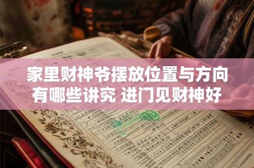 家里财神爷摆放位置与方向有哪些讲究 进门见财神好吗
