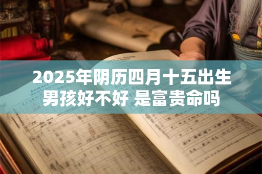 2025年阴历四月十五出生男孩好不好 是富贵命吗