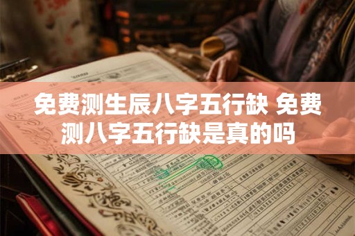 免费测生辰八字五行缺 免费测八字五行缺是真的吗