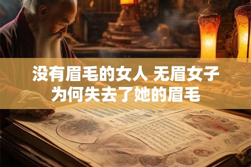没有眉毛的女人 无眉女子为何失去了她的眉毛