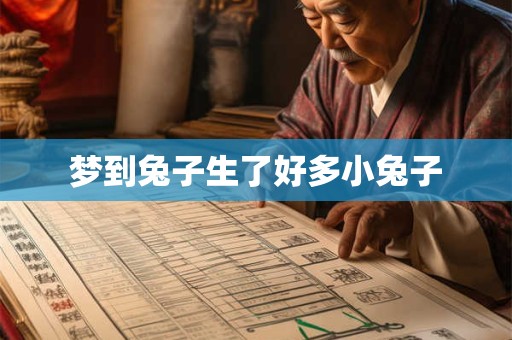 梦到兔子生了好多小兔子