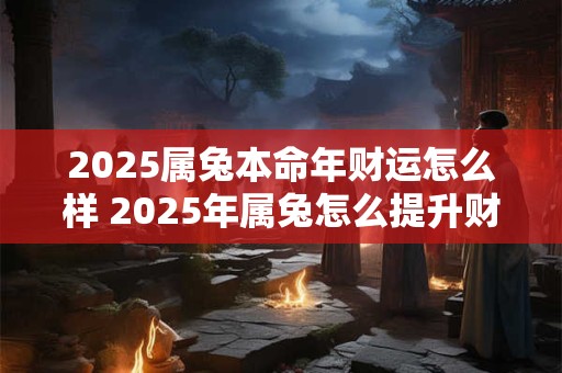 详细阅读:2025属兔本命年财运怎么样 2025年属兔怎么提升财运 2025属兔本命年财运怎么样 2025年属兔怎么提升财运