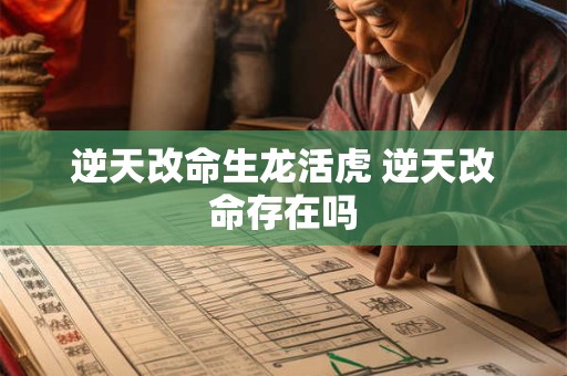 逆天改命生龙活虎 逆天改命存在吗