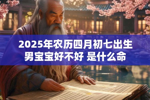 2025年农历四月初七出生男宝宝好不好 是什么命 2025年农历四月初七出生男宝宝好不好 是什么命