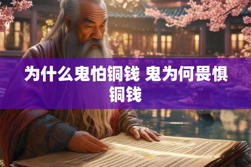 为什么鬼怕铜钱 鬼为何畏惧铜钱