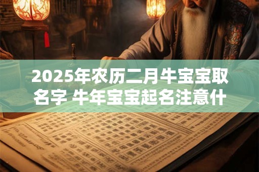 2025年农历二月牛宝宝取名字 牛年宝宝起名注意什么