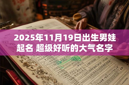 2025年11月19日出生男娃起名 超级好听的大气名字