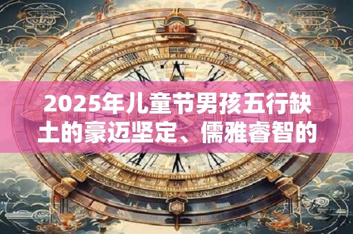 2025年儿童节男孩五行缺土的豪迈坚定、儒雅睿智的名字大全 2025年儿童节男孩五行缺土的豪迈坚定、儒雅睿智的名字大全