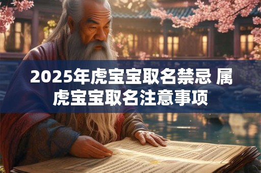 2025年虎宝宝取名禁忌 属虎宝宝取名注意事项