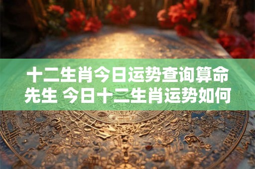 十二生肖今日运势查询算命先生 今日十二生肖运势如何