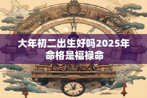 大年初二出生好吗2025年 命格是福禄命