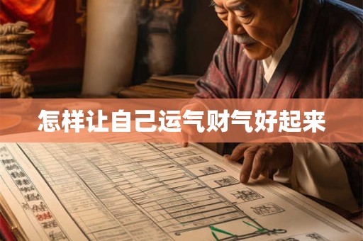 怎样让自己运气财气好起来