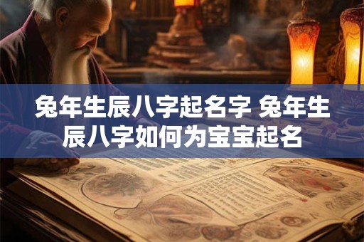 兔年生辰八字起名字 兔年生辰八字如何为宝宝起名