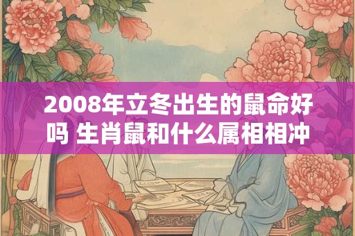 2008年立冬出生的鼠命好吗 生肖鼠和什么属相相冲