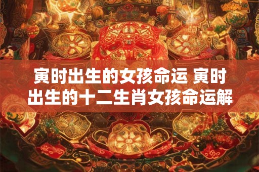 寅时出生的女孩命运 寅时出生的十二生肖女孩命运解析 寅时出生的女孩命运 寅时出生的十二生肖女孩命运解析