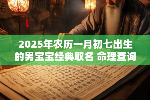 2025年农历一月初七出生的男宝宝经典取名 命理查询