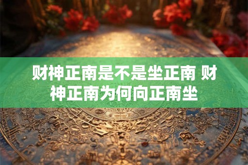 财神正南是不是坐正南 财神正南为何向正南坐