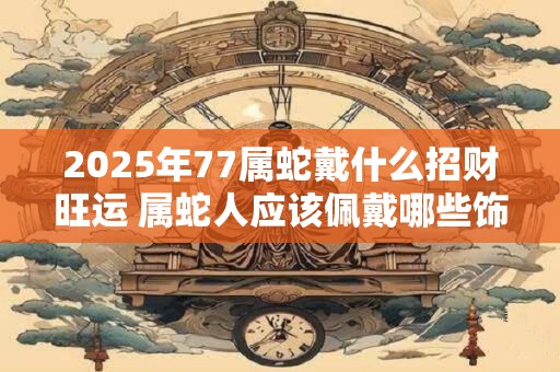 2025年77属蛇戴什么招财旺运 属蛇人应该佩戴哪些饰品