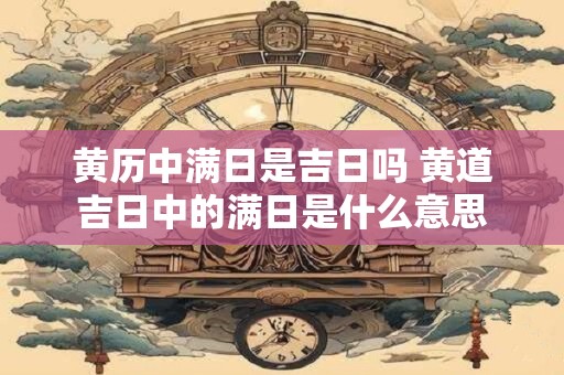 黄历中满日是吉日吗 黄道吉日中的满日是什么意思 黄历中满日是吉日吗 黄道吉日中的满日是什么意思