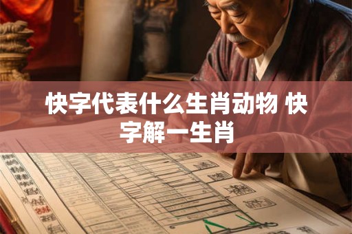 快字代表什么生肖动物 快字解一生肖 快字代表什么生肖动物 快字解一生肖