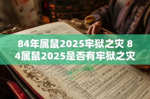 84年属鼠2025牢狱之灾 84属鼠2025是否有牢狱之灾