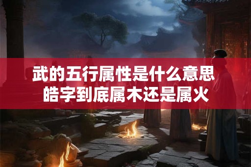武的五行属性是什么意思 皓字到底属木还是属火