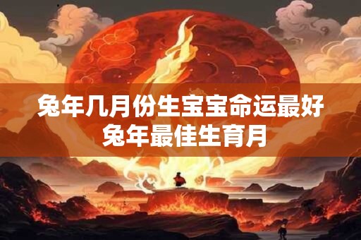 兔年几月份生宝宝命运最好 兔年最佳生育月