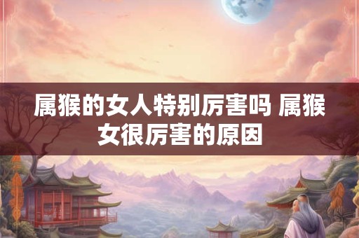 属猴的女人特别厉害吗 属猴女很厉害的原因