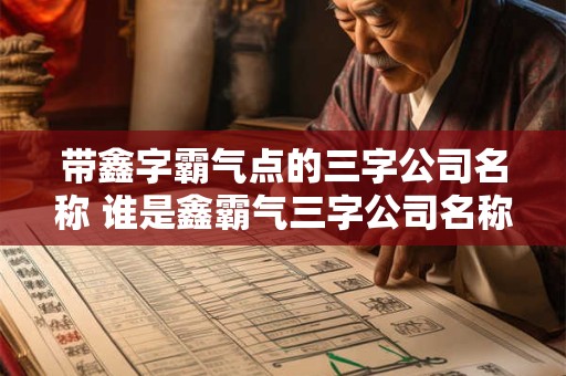 带鑫字霸气点的三字公司名称 谁是鑫霸气三字公司名称盘点