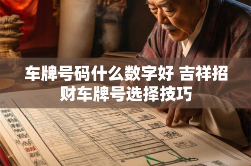 车牌号码什么数字好 吉祥招财车牌号选择技巧