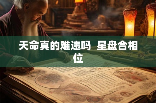 天命真的难违吗  星盘合相位