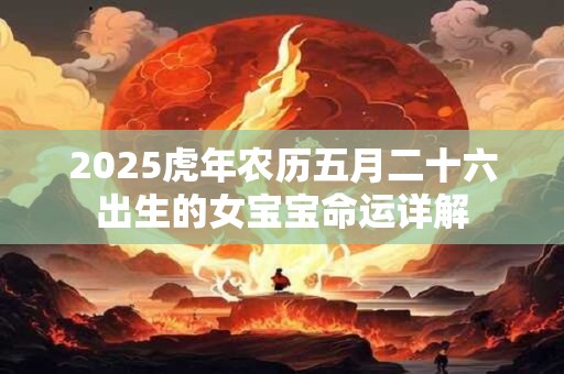 2025虎年农历五月二十六出生的女宝宝命运详解 2025虎年农历五月二十六出生的女宝宝命运详解