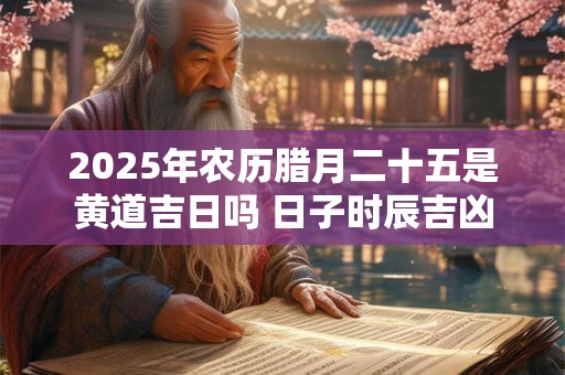 2026年农历腊月二十五是黄道吉日吗 日子时辰吉凶