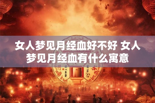 女人梦见月经血好不好 女人梦见月经血有什么寓意