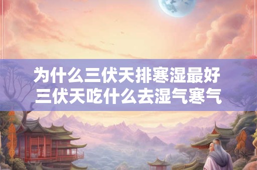 为什么三伏天排寒湿最好 三伏天吃什么去湿气寒气