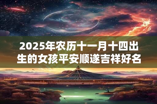 2025年农历十一月十四出生的女孩平安顺遂吉祥好名推荐！