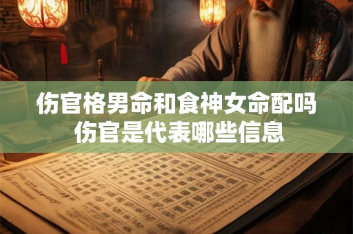 伤官格男命和食神女命配吗 伤官是代表哪些信息