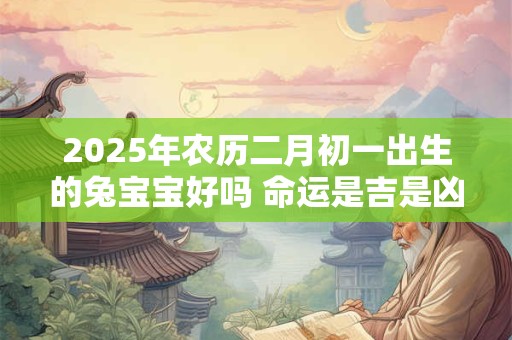 2025年农历二月初一出生的兔宝宝好吗 命运是吉是凶