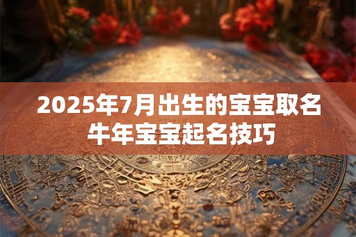 2025年7月出生的宝宝取名 牛年宝宝起名技巧